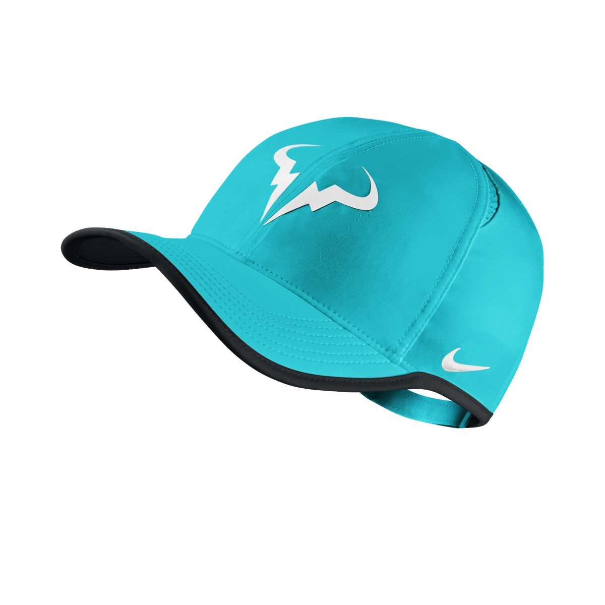 Nike Rafa Featherlight hat in Omega Blue w/Black & White [715146-429] from the Spring 2016 tennis collection